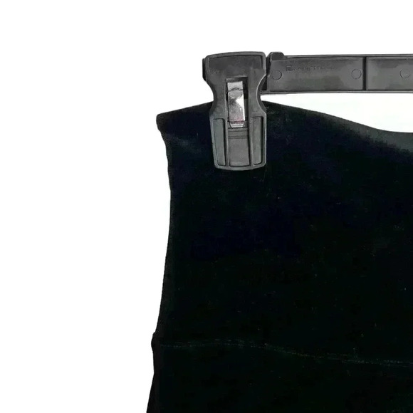 SPANX Black Velvet Tummy Control High Waisted Tights Leggings Size Large - Picture 6 of 11